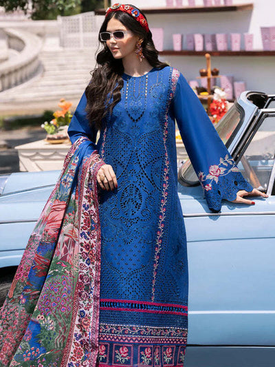 3 Piece Stitched Luxury Embroidered Chikankari Suit - Ready To Wear