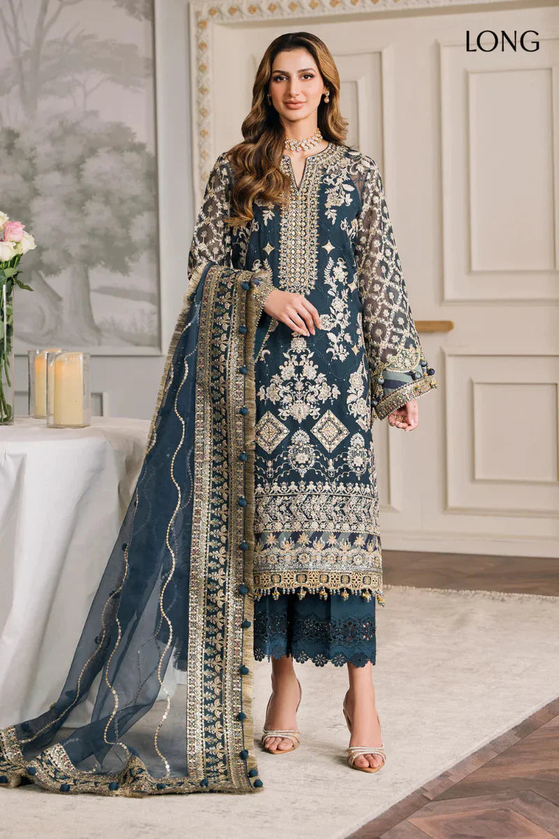 03-Piece Chiffon Suit With Heavy Embroidery - Ready To Wear
