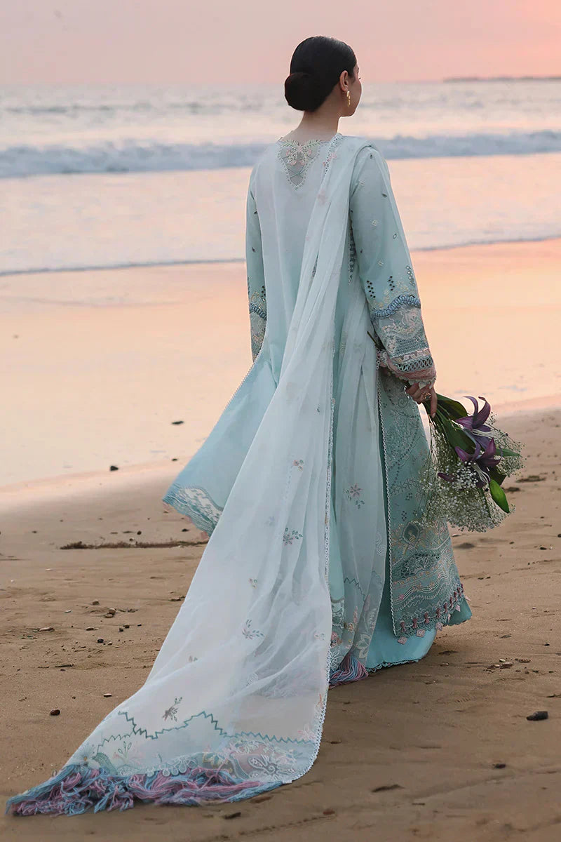Aqua Mint - Lawn Suit With Chiffon Dupatta | Ready To Wear