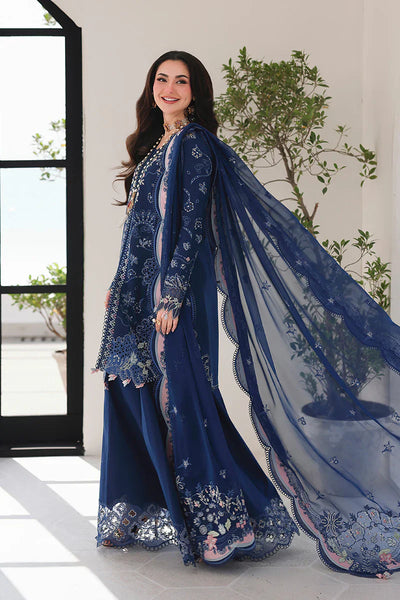 Midnight Navy - 3 Piece Embroidered Lawn | Ready To Wear