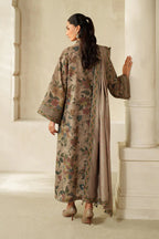 03-Piece Printed Lawn Suit with Embroidery - Ready To Wear