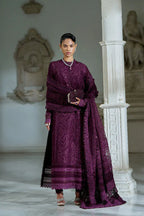 03-Piece Lawn Suit With Embroidery - Ready To Wear