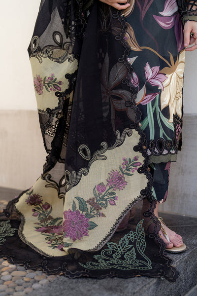 3 Piece Stitched Lawn Suit - Ready To Wear