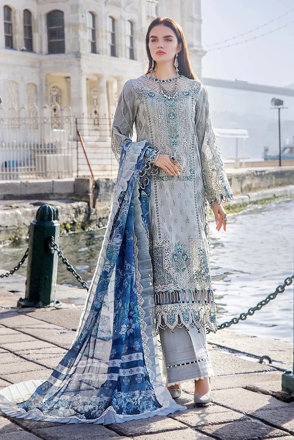 03-Piece Lawn Suit With Chikankari Work | Ready To Wear