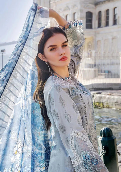 03-Piece Lawn Suit With Chikankari Work | Ready To Wear