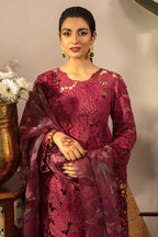 03-Piece Suit With Chikankari Embroidery - Ready To Wear