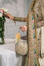 3 Piece Stitched Luxury Embroidered Suit - Ready To Wear
