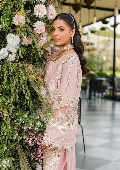 Pastel Pink Grace - Lawn Suit With Organza Dupatta | Ready To Wear