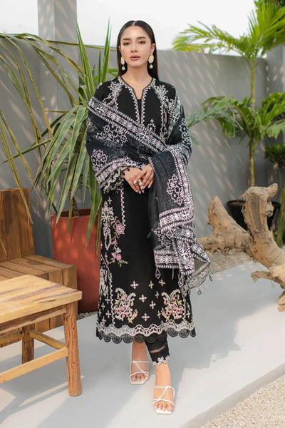 03-Piece Lawn Suit With Embroidery - Ready To Wear