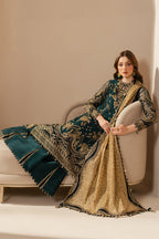 Emerald Antique - Embroidered Chiffon Suit | Ready To Wear