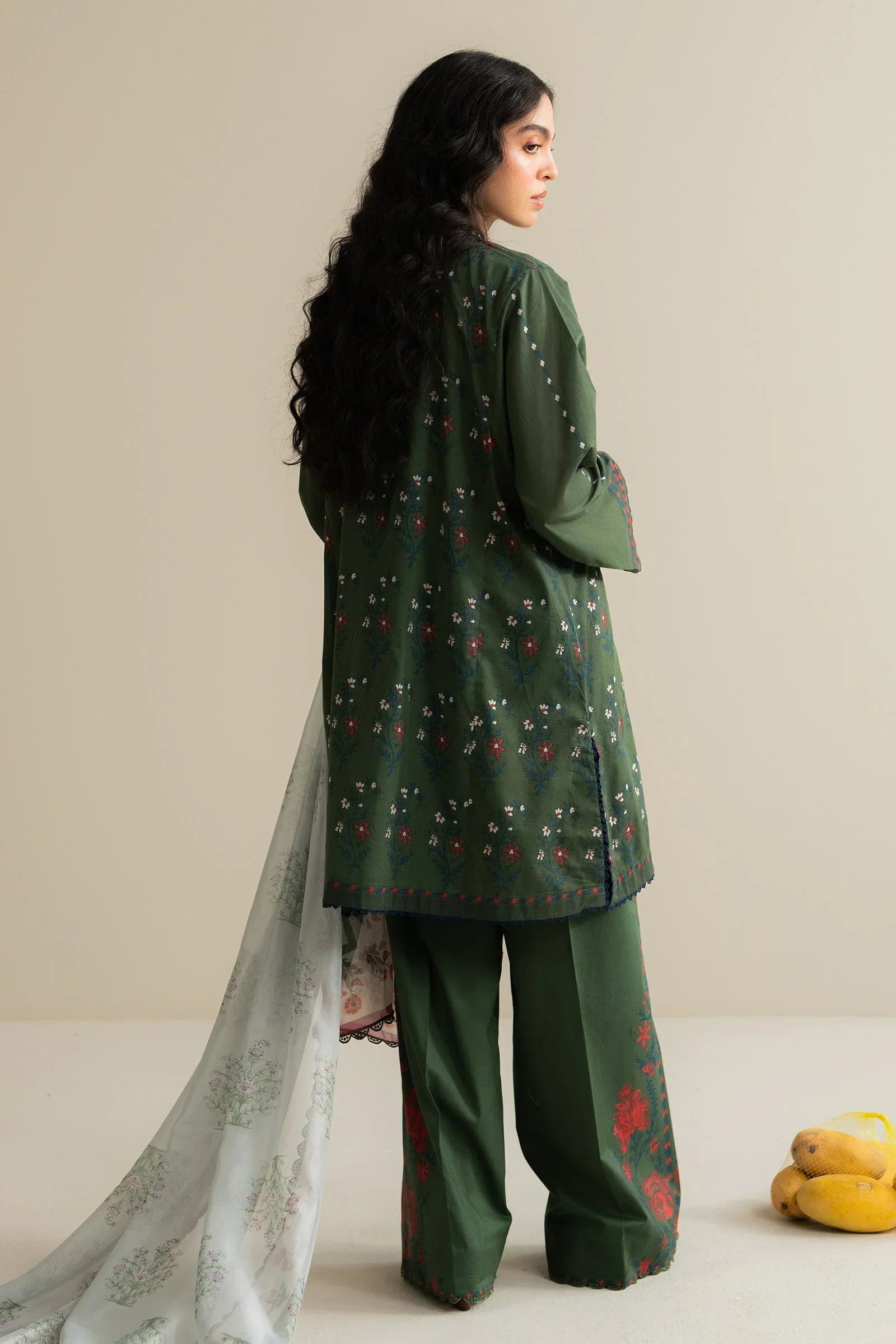 3 Piece Stitched Designer Suit - Ready To Wear