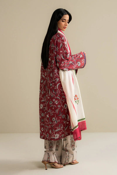 3 Piece Stitched Designer Suit - Ready To Wear