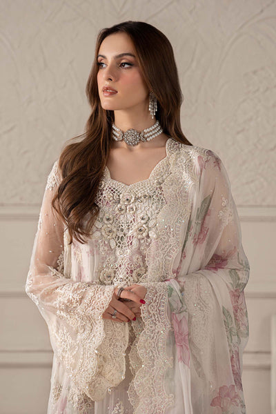 03-Piece Chiffon Suit With Embroidery - Ready To Wear
