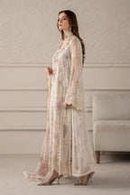 03-Piece Chiffon Suit With Embroidery - Ready To Wear