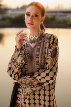 3 Piece Stitched Lawn Suit - Ready To Wear