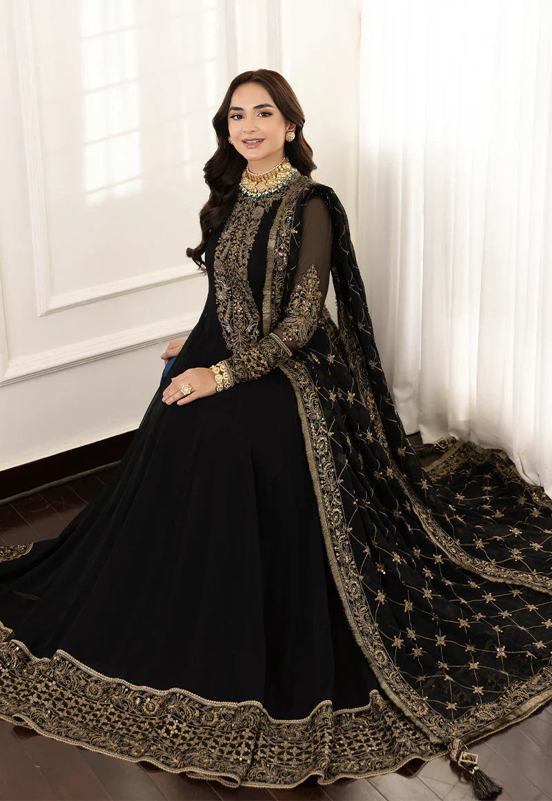 03-Piece Chiffon Maxi With Embroidery - Ready To Wear