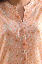 2 Piece Stitched Lawn Suit - Ready To Wear