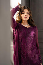 3 Piece Stitched Chiffon Suit - Ready To Wear
