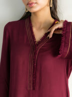 Sajal - Burgundy