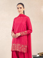 MANAAL - PINK FARSHI SET
