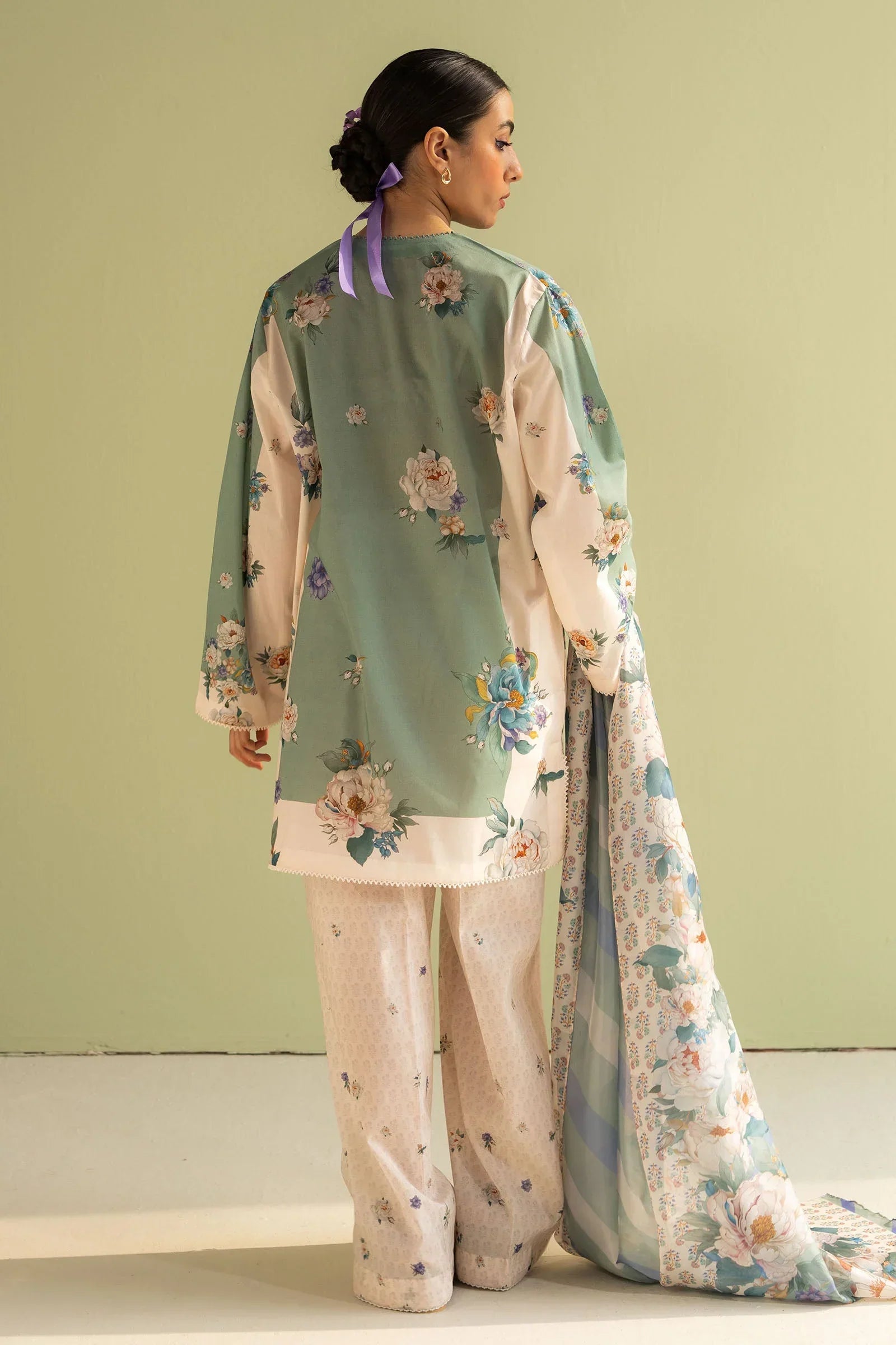 3 Piece Stitched Designer Suit - Ready To Wear