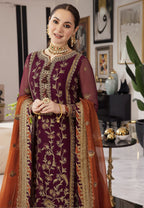 03-Piece Chiffon Suit With Heavy Embroidery - Ready To Wear