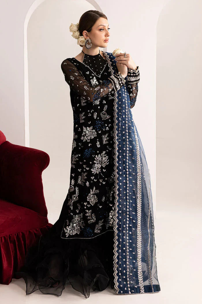 03-Piece Chiffon Suit With Embroidery - Ready To Wear