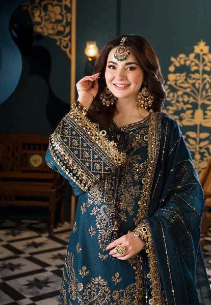 03-Piece Chiffon Suit With Heavy Embroidery - Ready To Wear